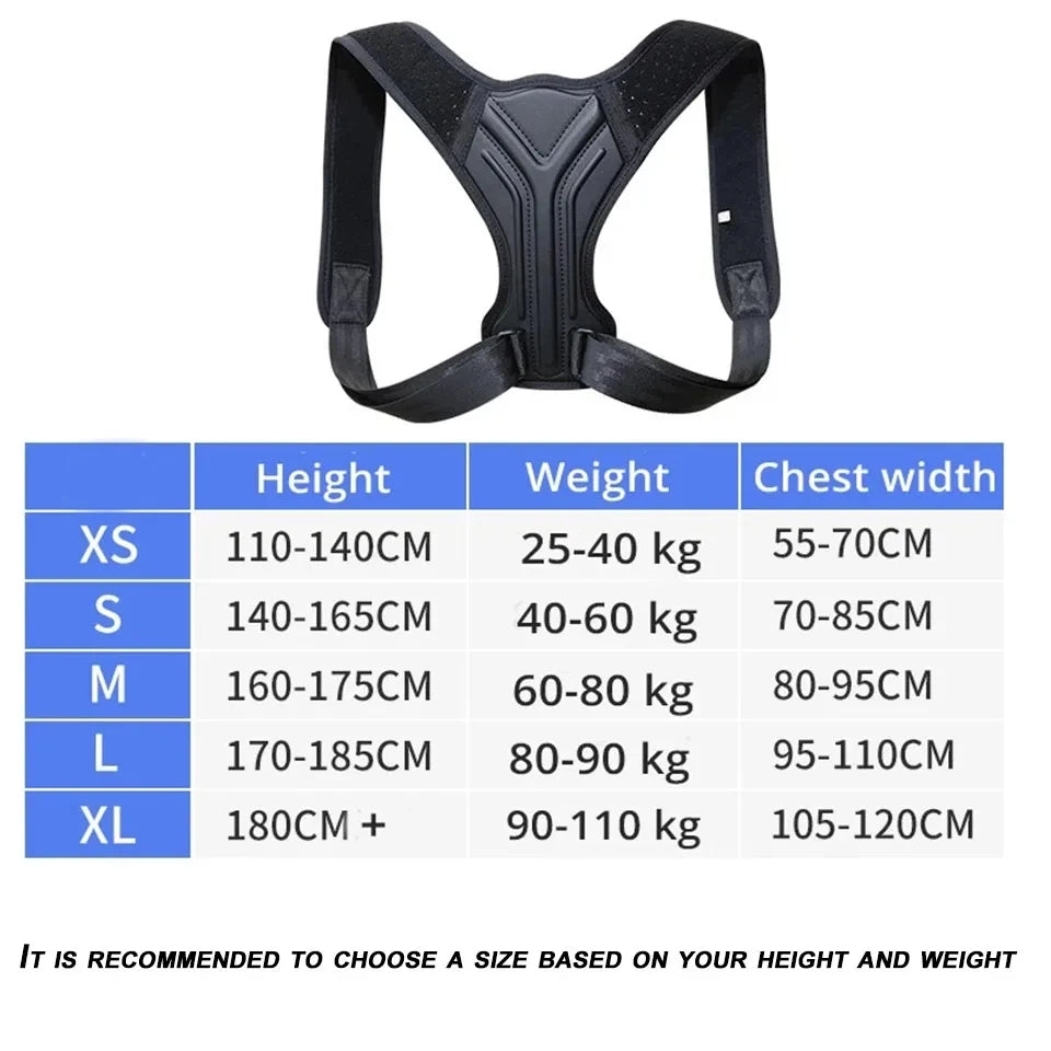 Adjustable Posture Corrector Back Brace Support Trainer