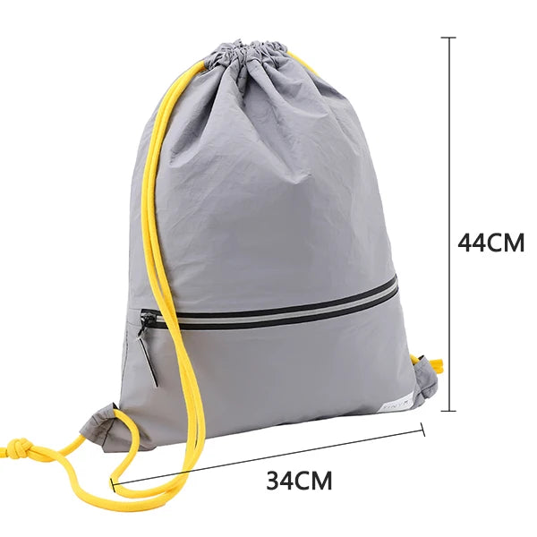 Heavy-Duty Waterproof Drawstring Sports Bag Backpack