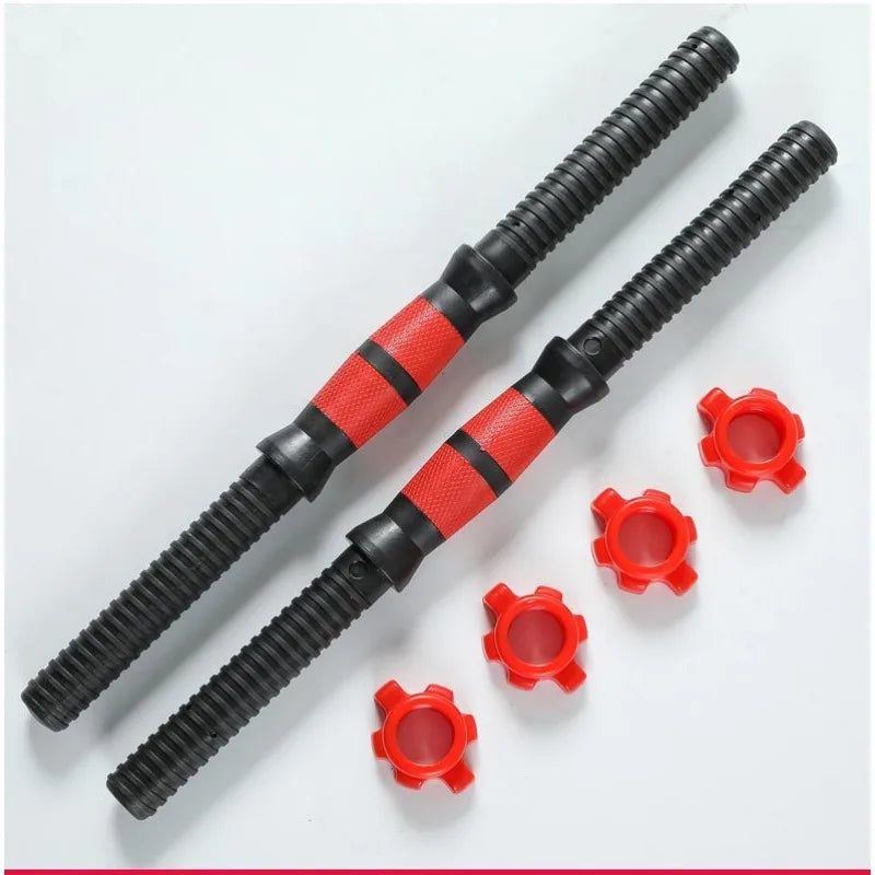 Threaded Dumbbell Bar with Buckle Clips Set
