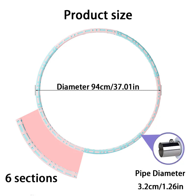 Weighted Fitness Yoga Hoop for Waist Slimming