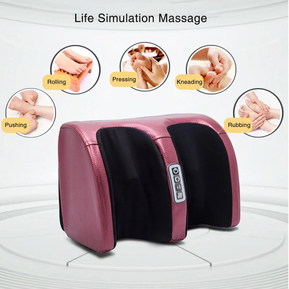 Electric Foot Massager with Heating and Kneading