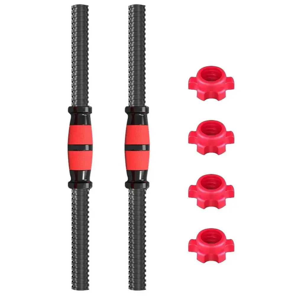 Threaded Dumbbell Bar with Buckle Clips Set