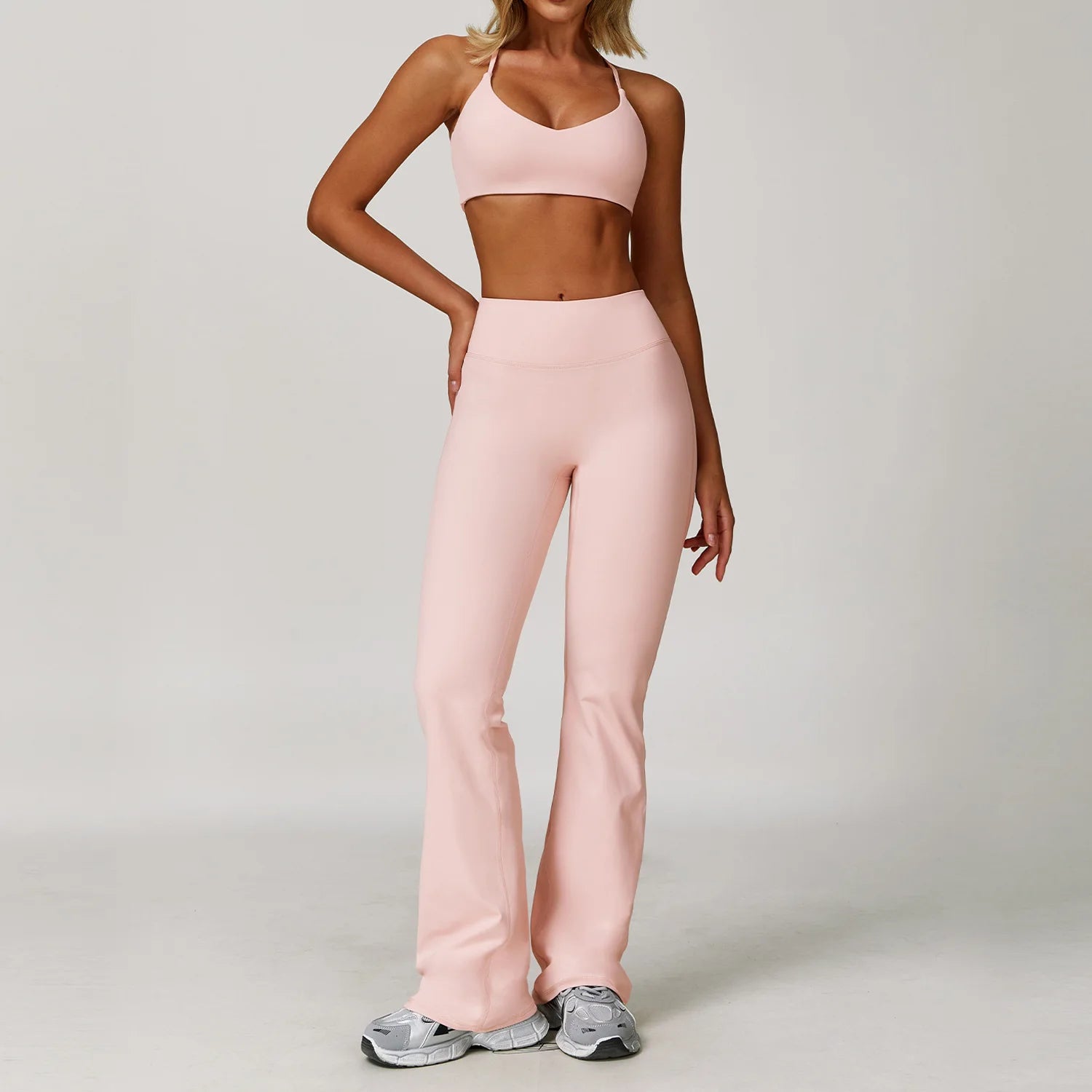 Women’s Yoga Suit Sports Set Gym Tracksuit
