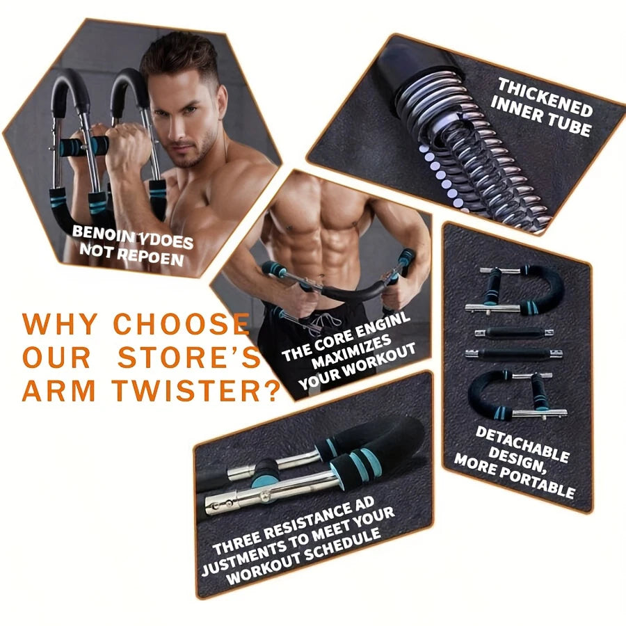 Adjustable Stainless Steel Chest and Arm Trainer