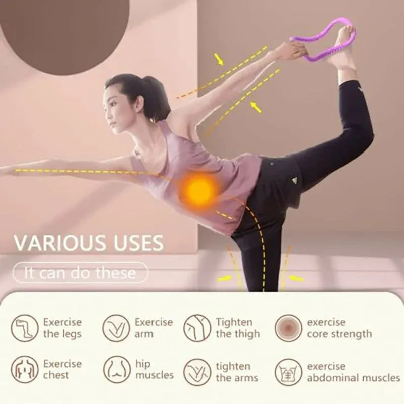 Ergonomic Yoga Pilates Ring with Massage Protrusions