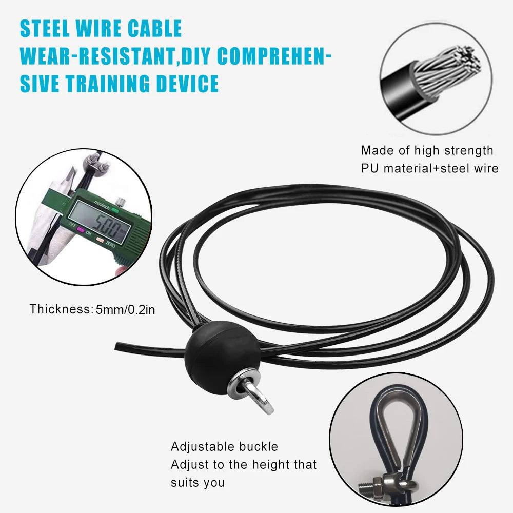 Adjustable Fitness Pulley Cable System for Arms