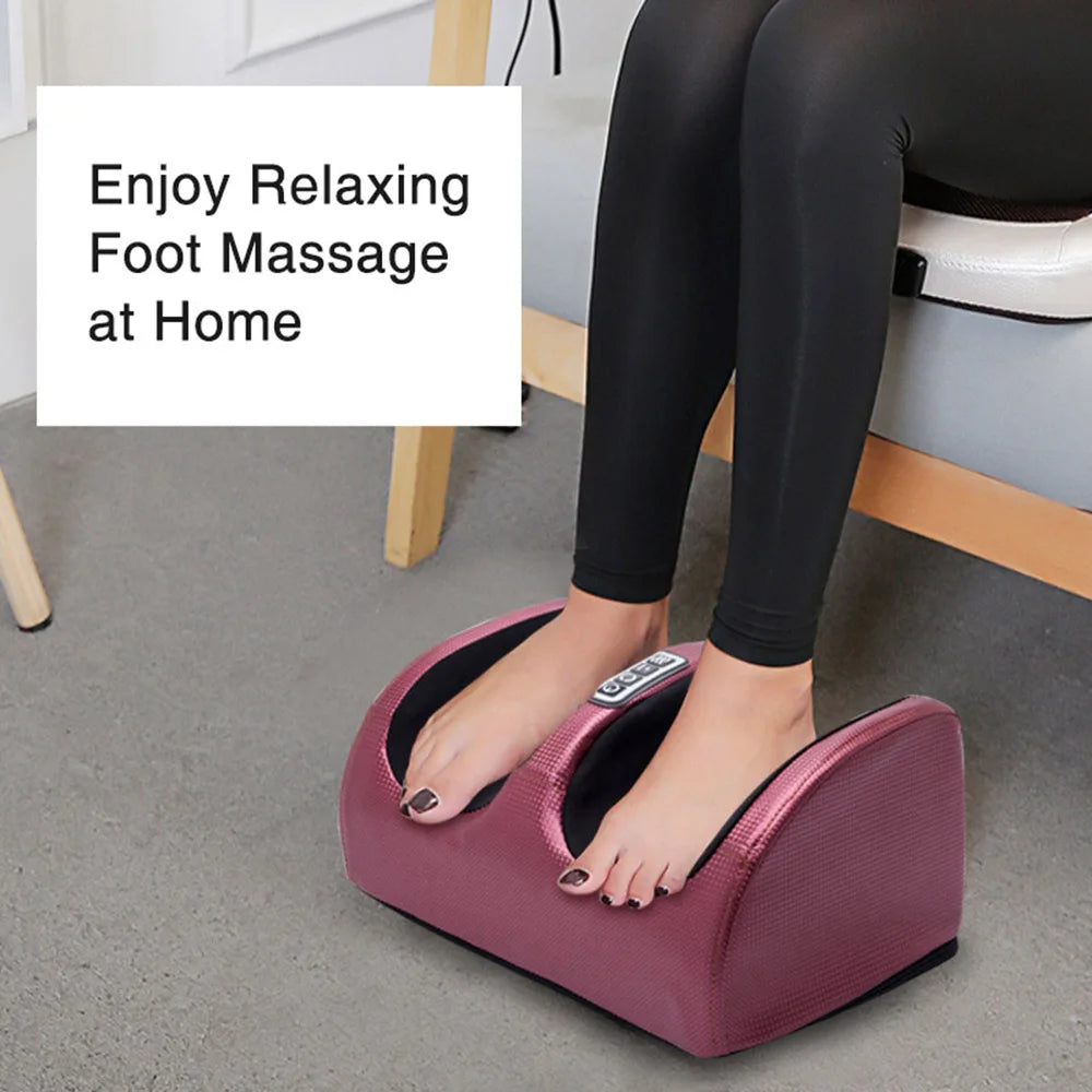 Electric Foot Massager with Heating and Kneading