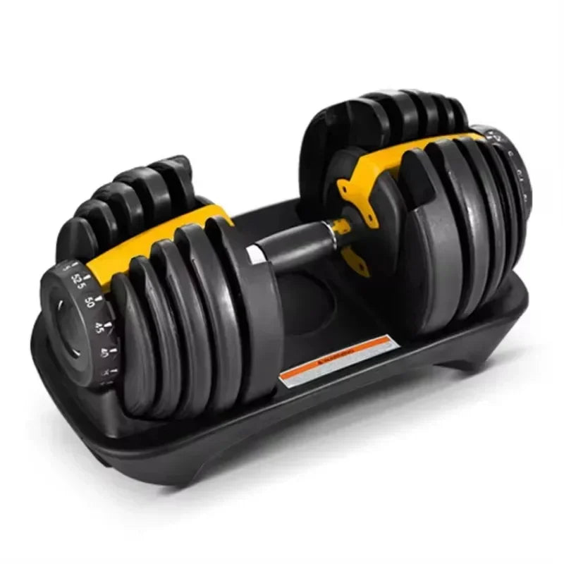 Adjustable Dumbbell Set 6.6-40kg Wooden Handle