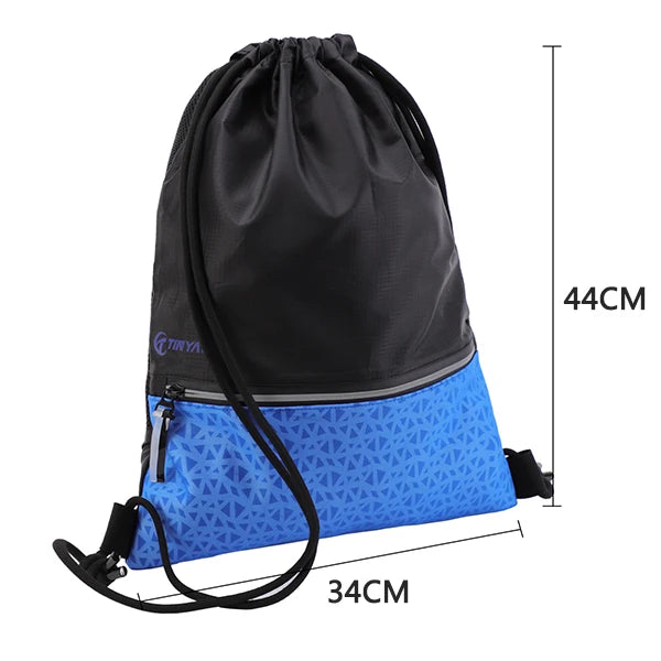 Heavy-Duty Waterproof Drawstring Sports Bag Backpack
