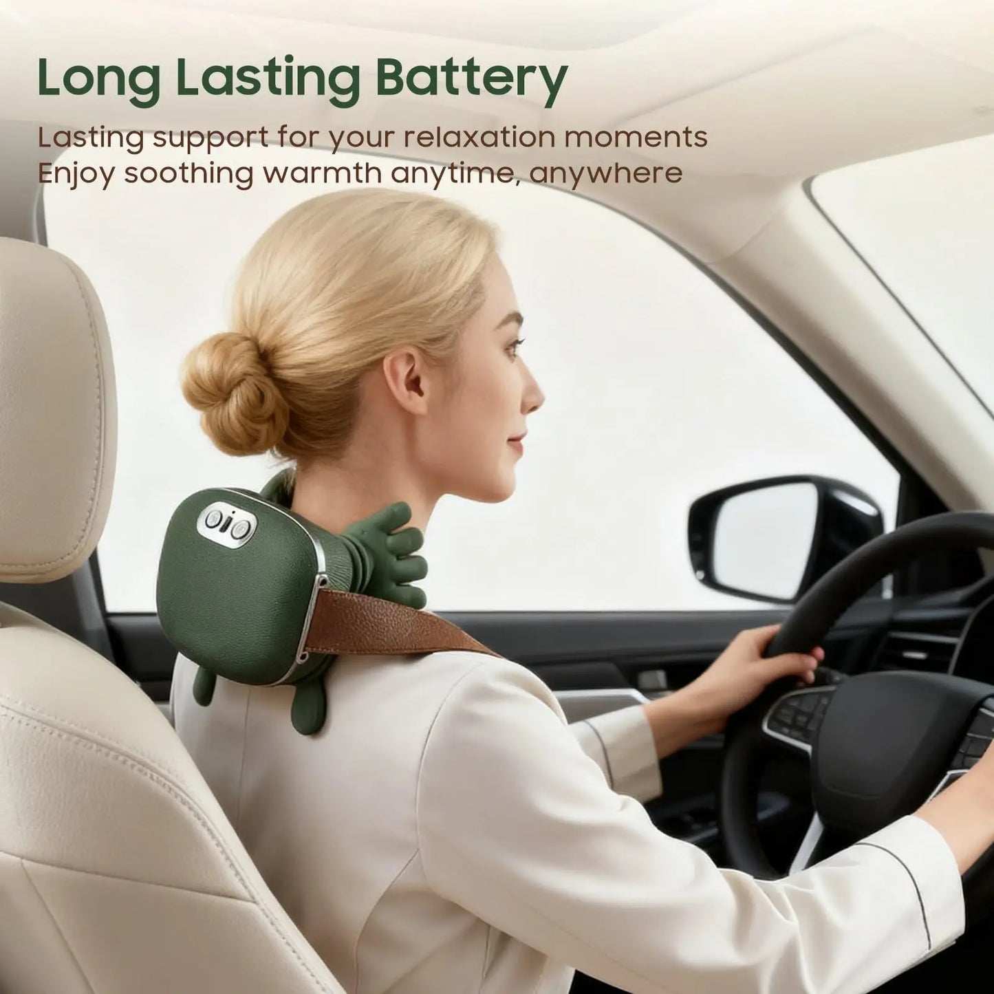 Wireless Bionic Neck Shoulder Massager with Heat