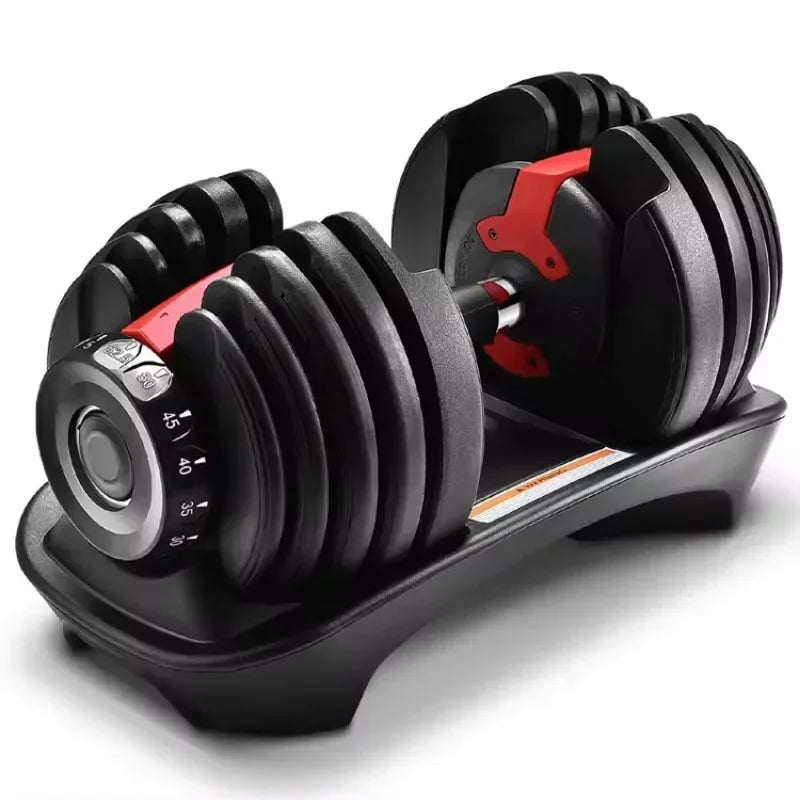 Adjustable Dumbbell Set 6.6-40kg Wooden Handle