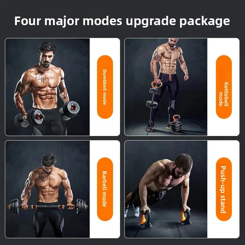 Adjustable Dumbbell and Kettlebell Set for Beginners