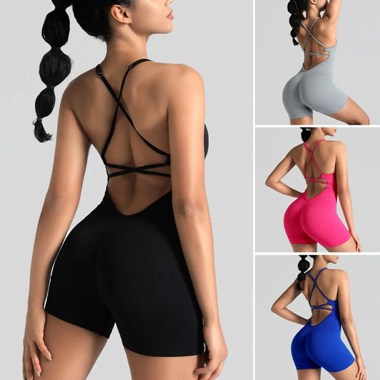 Women’s Yoga Jumpsuit Activewear Gym Workout Outfit