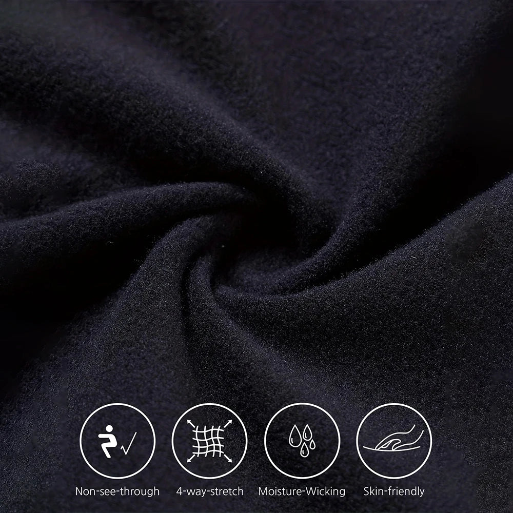 Fleece Lined Thermal Sports Leggings with Pockets