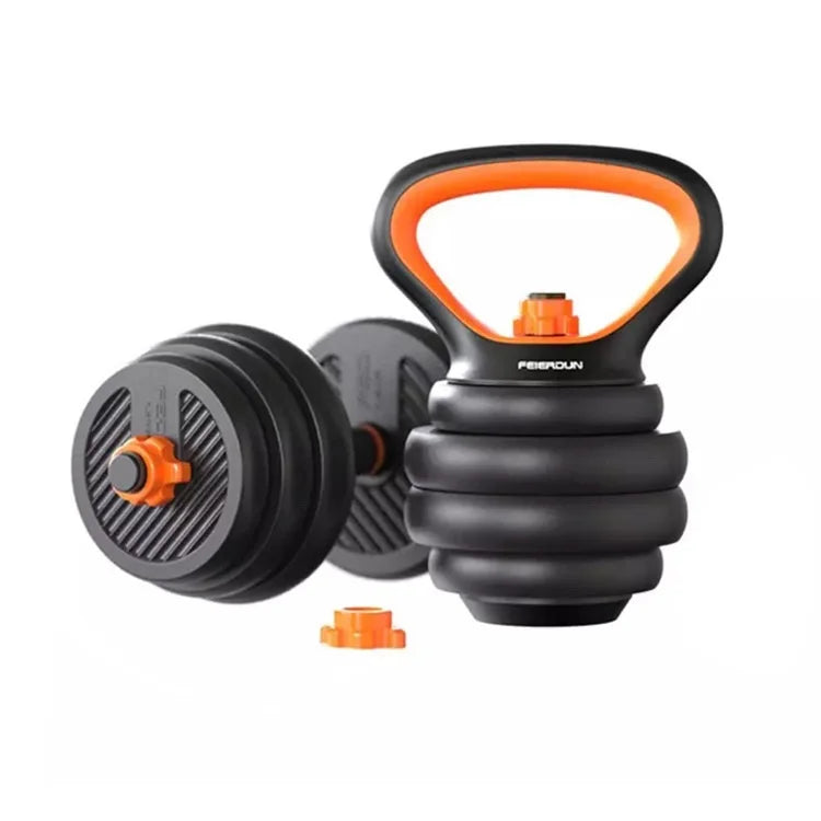 6-Piece Adjustable Kettlebell Dumbbell Set 10-40kg