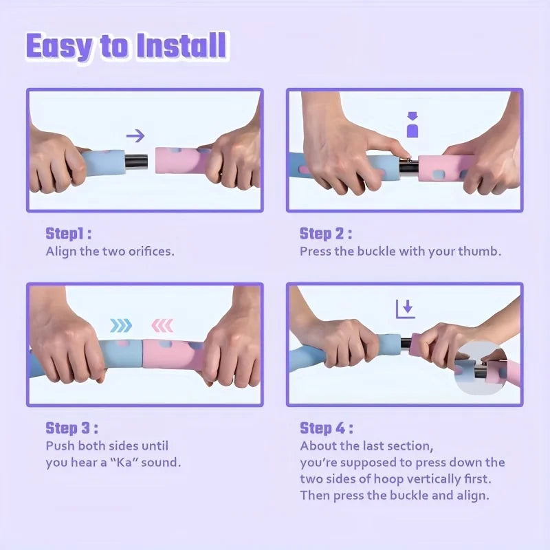 Weighted Fitness Yoga Hoop for Waist Slimming