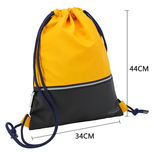 Heavy-Duty Waterproof Drawstring Sports Bag Backpack