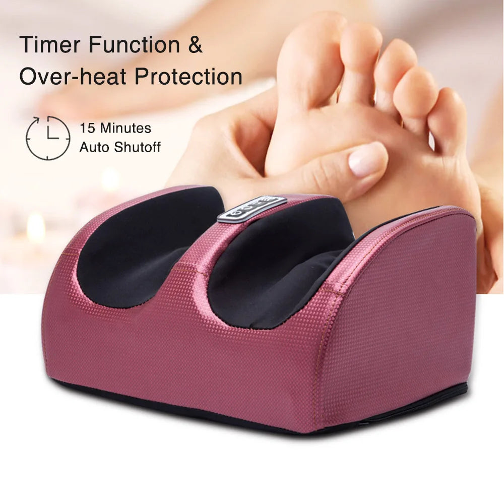 Electric Foot Massager with Heating and Kneading