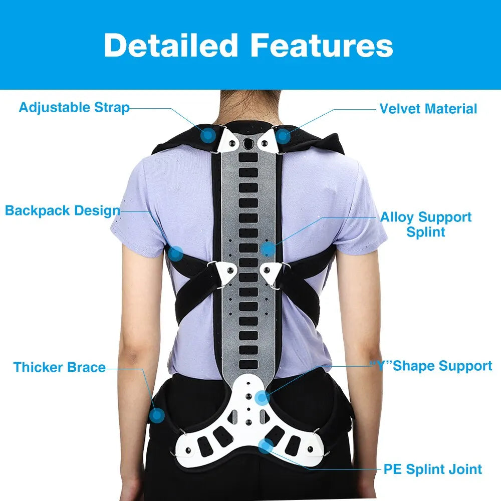 High-Quality Aluminum Lumbar Spinal Posture Corrector Brace
