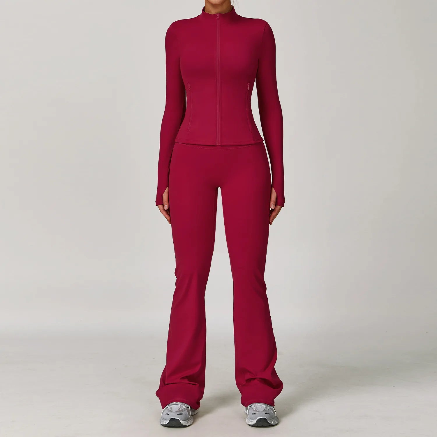 Women’s Yoga Suit Sports Set Gym Tracksuit