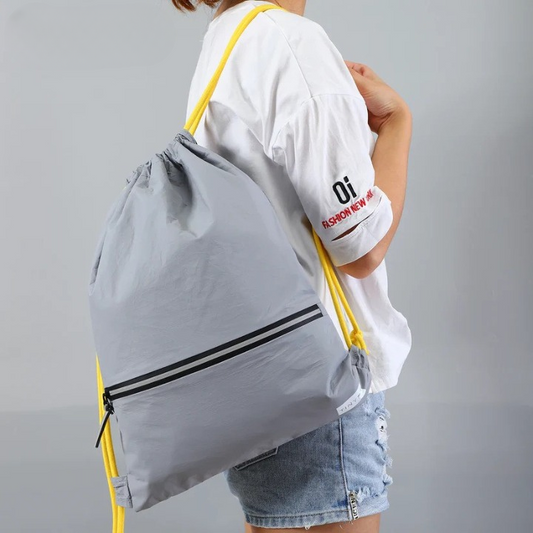 Heavy-Duty Waterproof Drawstring Sports Bag Backpack