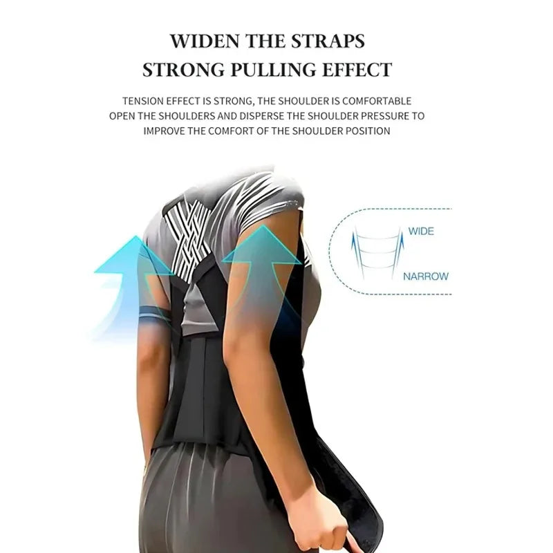 Unisex Adjustable Back Posture Corrector Support Belt