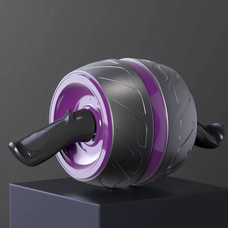 Spring-Loaded Rebound Ab Roller with Knee Mat