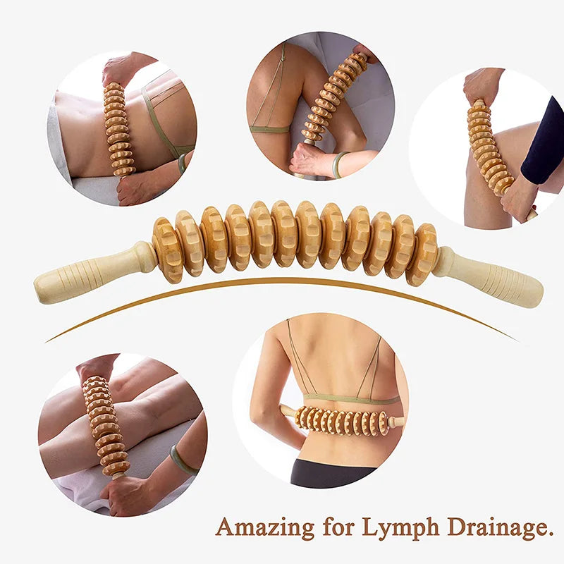 Wood Therapy Roller for Cellulite and Detox
